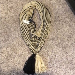 NWT Pom Pom infinity scarf